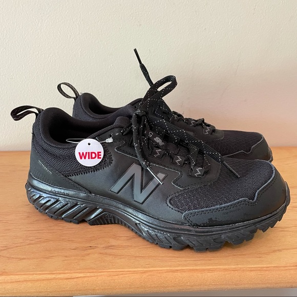 NWT New Balance 510 trail hiking outdoor shoes black womens 8.5 XX WIDE (mens 7)